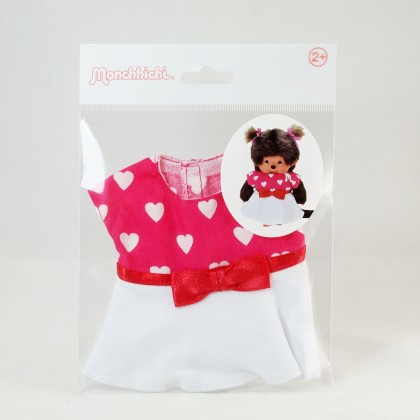 Monchhichi 紅白連身裙